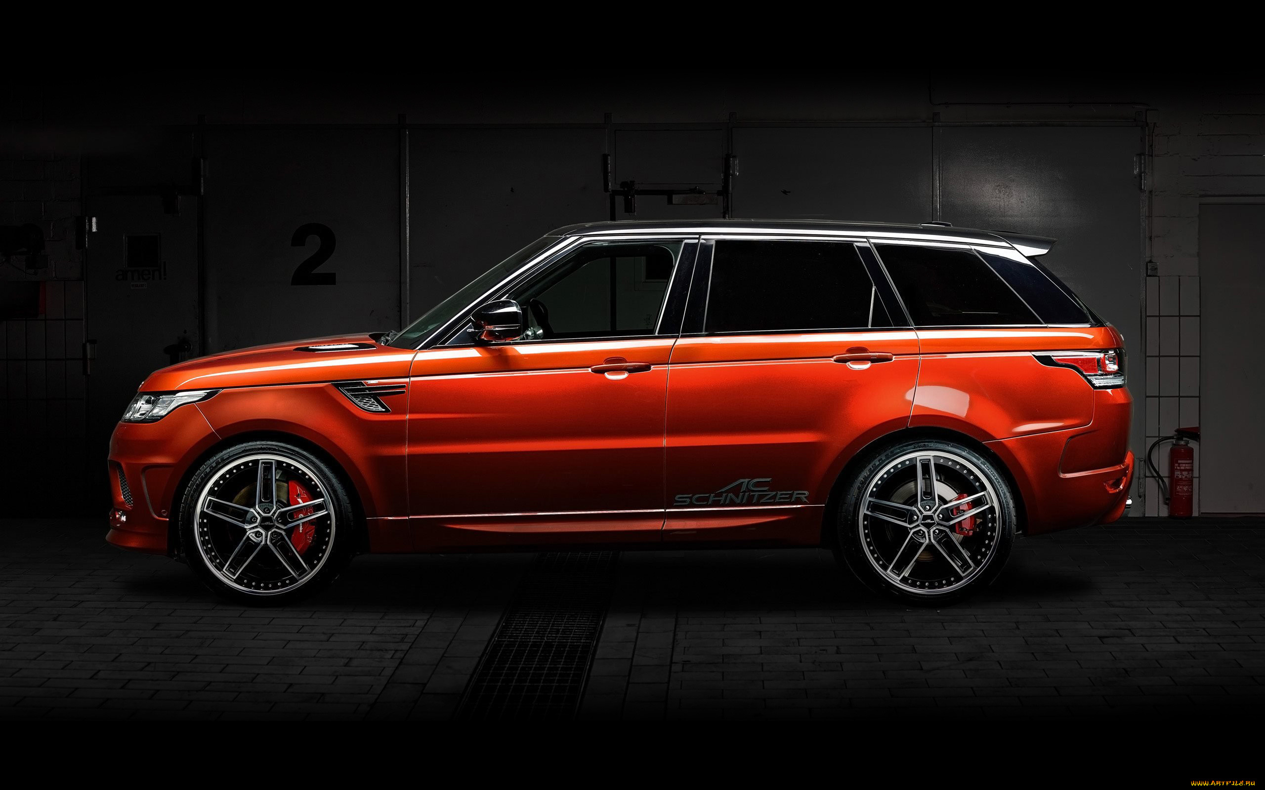 , range rover, orange, rover, range